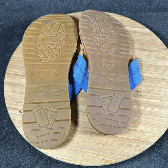 Korks Women's Flip Flop Sandals Blue Size US 11 - Picture 5 of 6